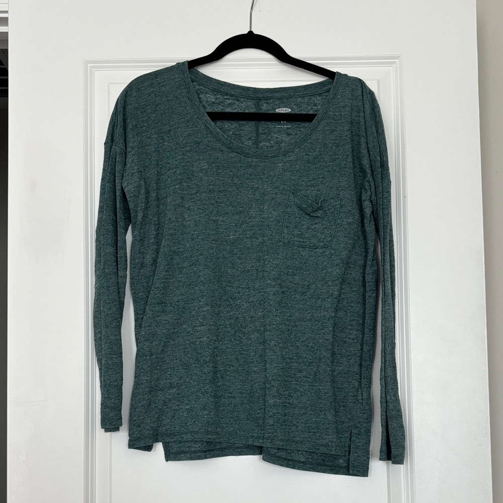 Old Navy Dark Teal Long Sleeve Tee
